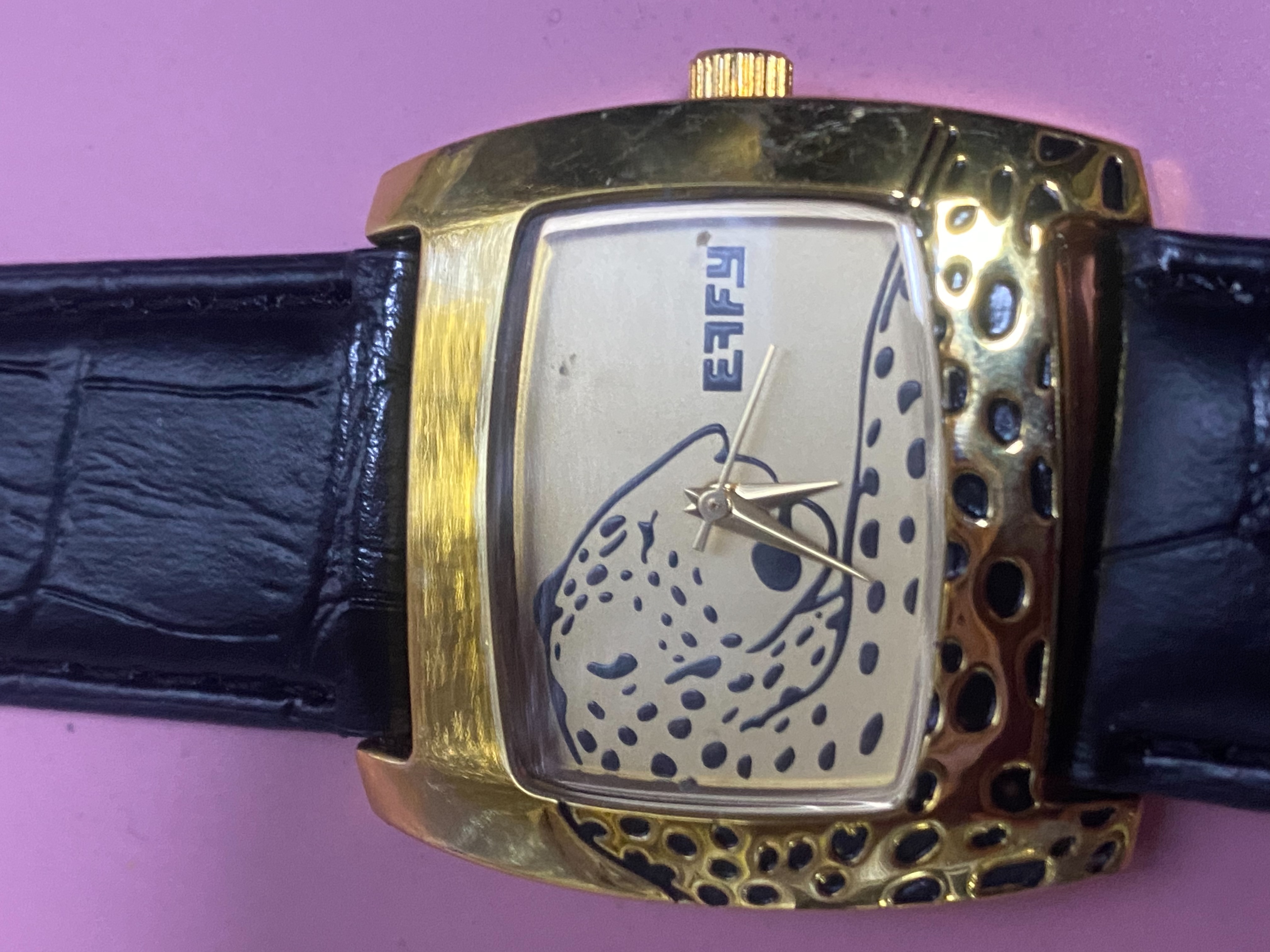 นาฬิกาในภาพคือแบรนด์ EFFY (เอฟฟี่) รุ่นในคอลเลกชัน Signature (Panther)