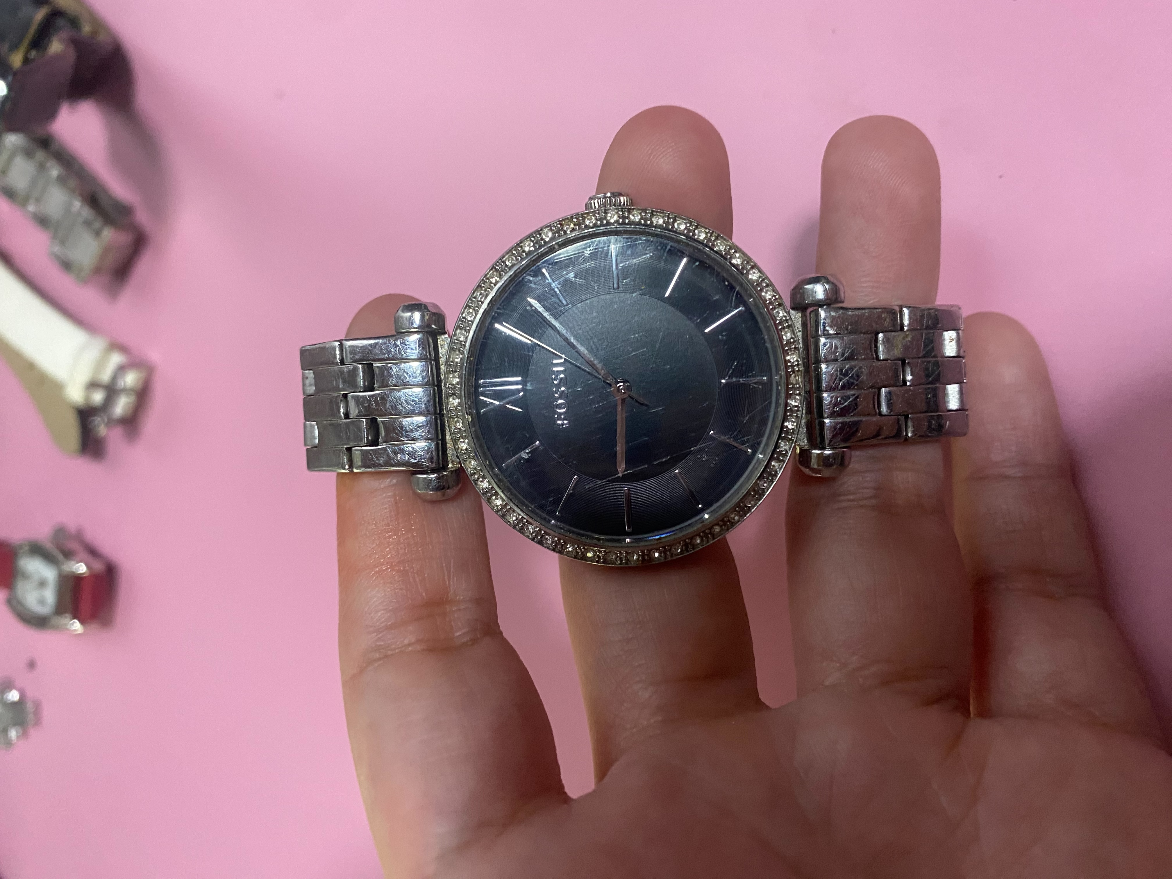 แบรนด์: Fossil (ฟอสซิล)  รุ่น: Tillie Three-Hand Stainless Steel Watch (BQ3496)